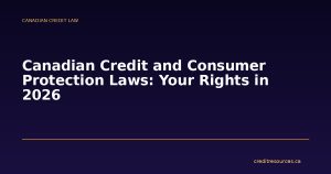 Canadian Credit and Consumer Protection Laws: Your Rights in 2026
