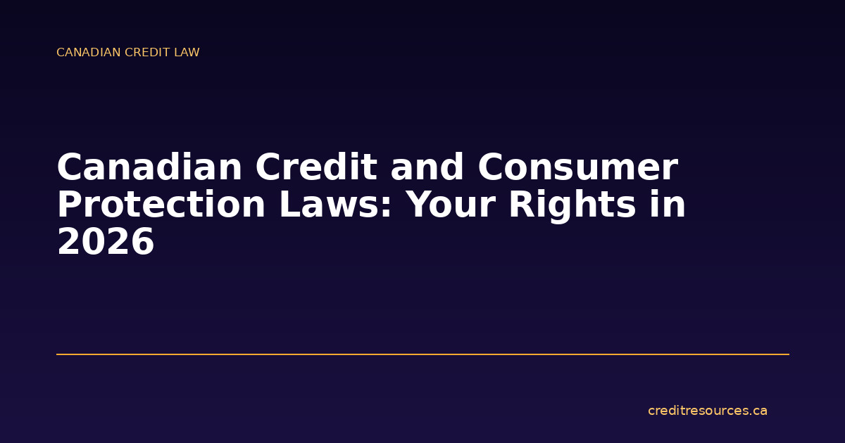 Canadian Credit and Consumer Protection Laws: Your Rights in 2026