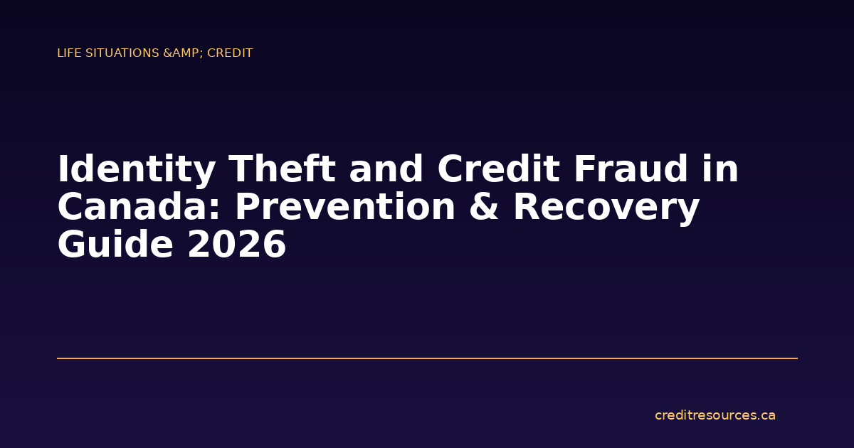 Identity Theft and Credit Fraud in Canada: Prevention & Recovery Guide 2026