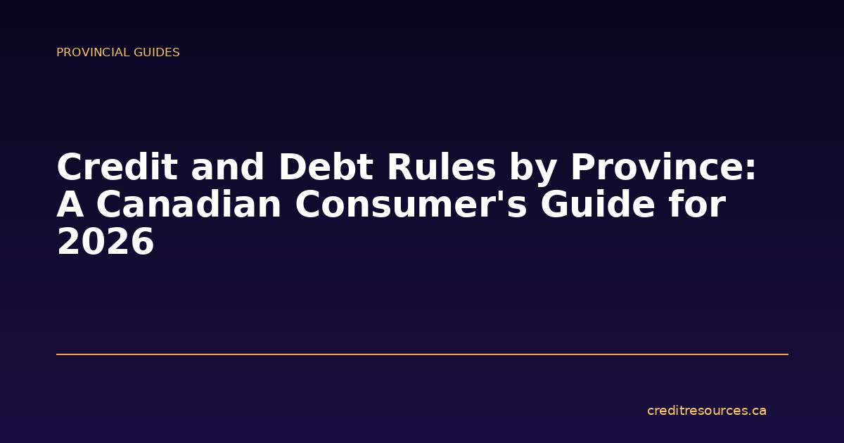 Credit and Debt Rules by Province: A Canadian Consumer’s Guide for 2026