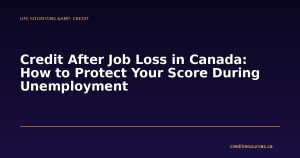 Credit After Job Loss in Canada: How to Protect Your Score During Unemployment