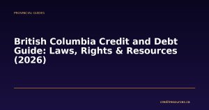 British Columbia Credit and Debt Guide: Laws, Rights & Resources (2026)