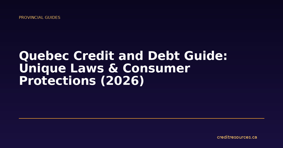 Quebec Credit and Debt Guide: Unique Laws & Consumer Protections (2026)