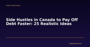 Side Hustles in Canada to Pay Off Debt Faster: 25 Realistic Ideas