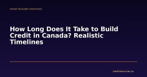 How Long Does It Take to Build Credit in Canada? Realistic Timelines
