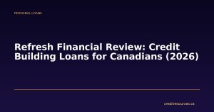 Refresh Financial Review: Credit Building Loans for Canadians (2026)