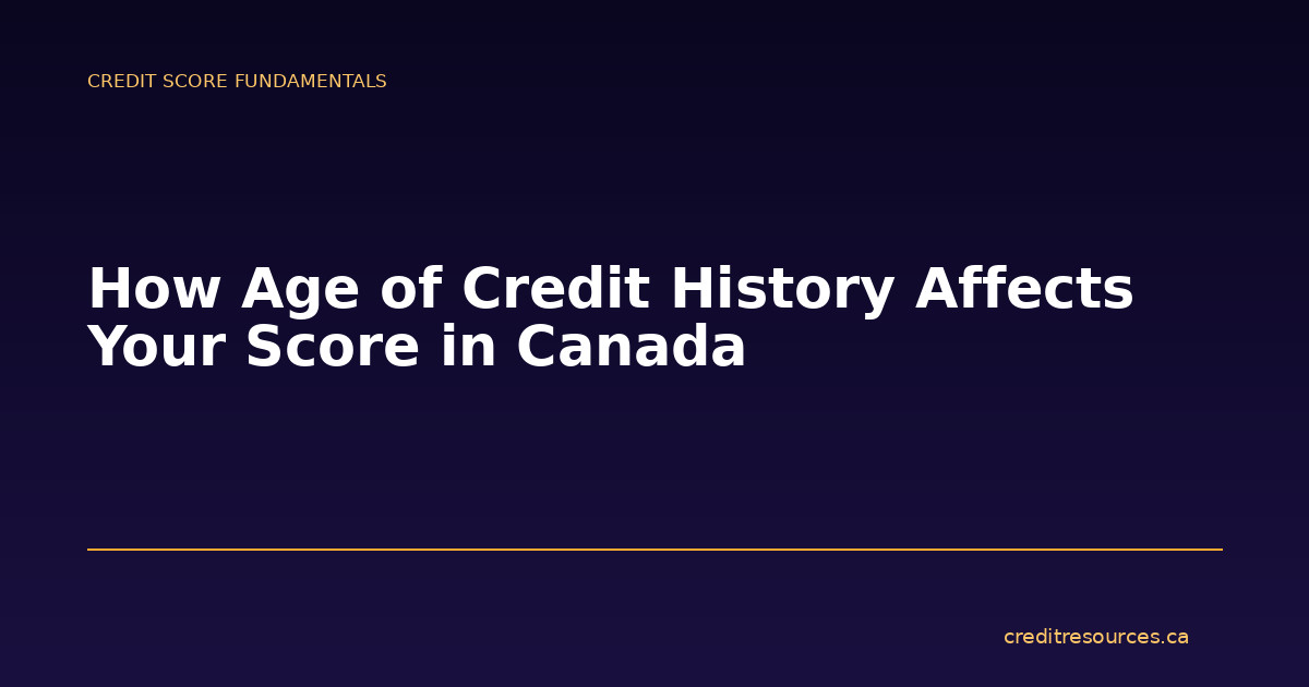 How Age of Credit History Affects Your Score in Canada