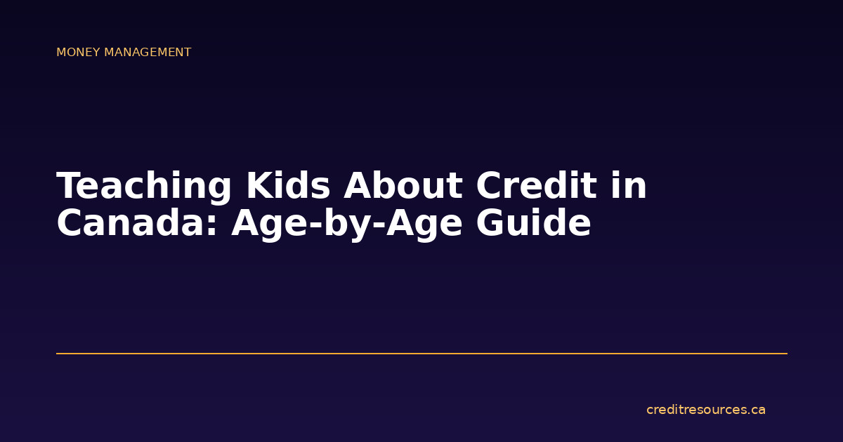 Teaching Kids About Credit in Canada: Age-by-Age Guide