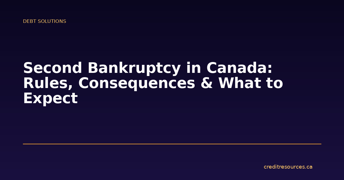 Second Bankruptcy in Canada: Rules, Consequences & What to Expect
