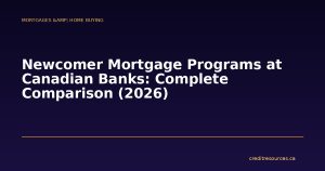 Newcomer Mortgage Programs at Canadian Banks: Complete Comparison (2026)