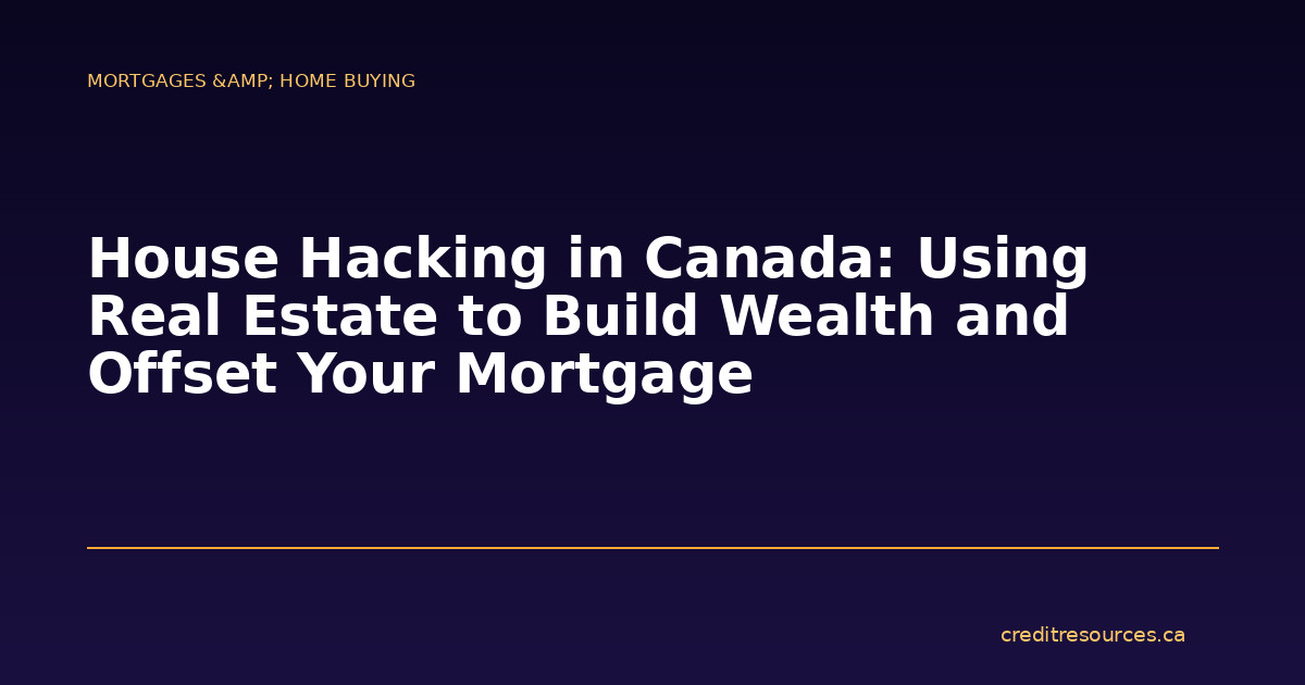 House Hacking in Canada: Using Real Estate to Build Wealth and Offset Your Mortgage