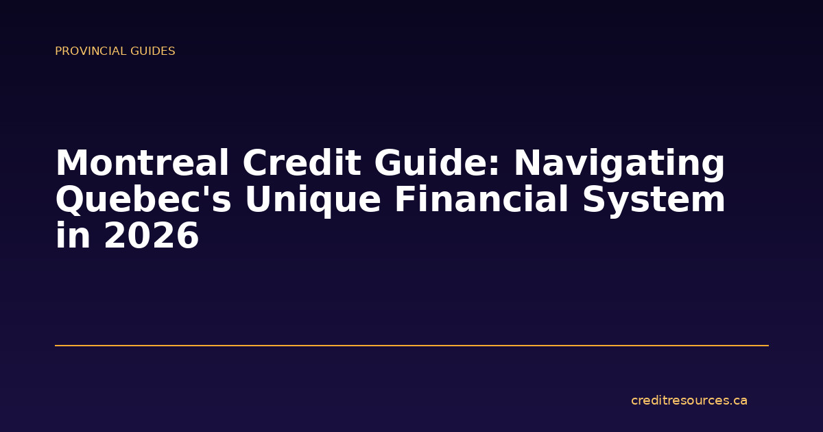 Montreal Credit Guide: Navigating Quebec’s Unique Financial System in 2026