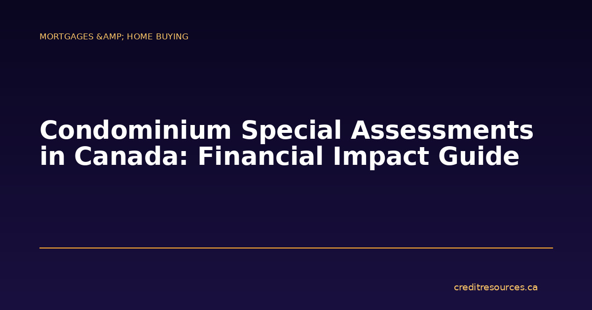 Condominium Special Assessments in Canada: Financial Impact Guide