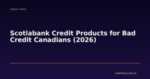 Scotiabank Credit Products for Bad Credit Canadians (2026)