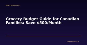 Grocery Budget Guide for Canadian Families: Save $500/Month