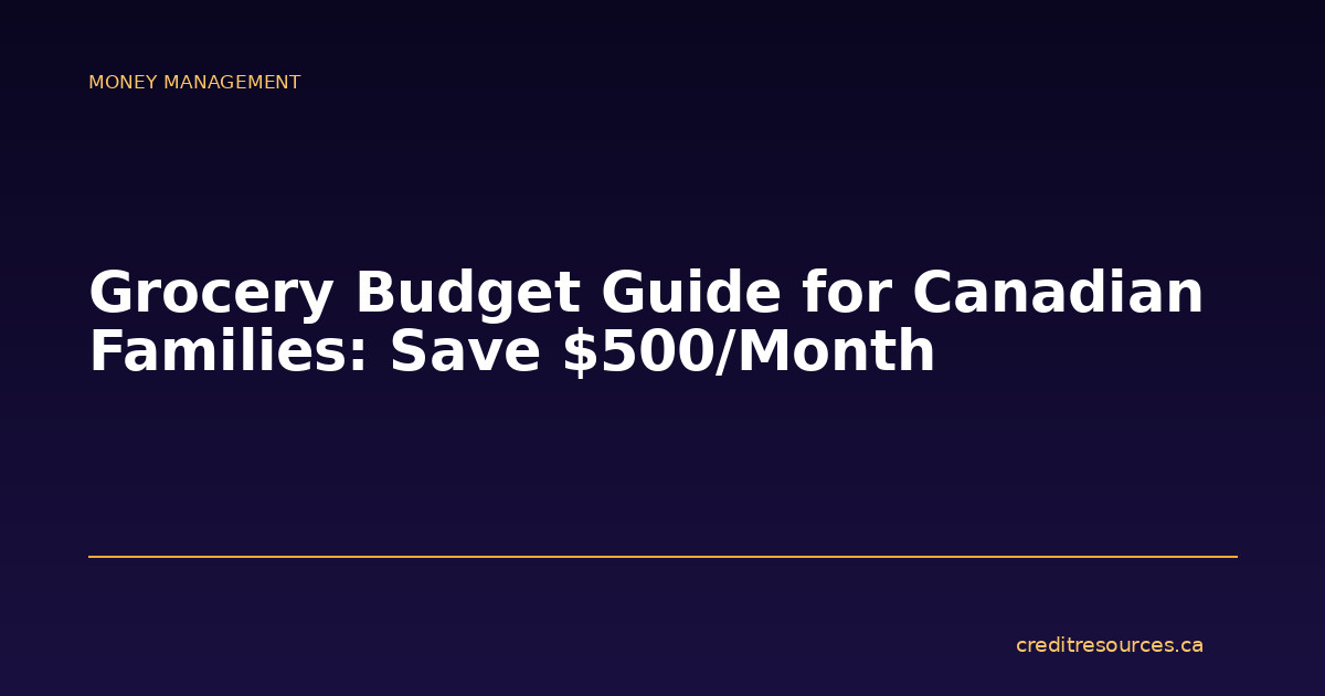 Grocery Budget Guide for Canadian Families: Save $500/Month