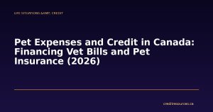 Pet Expenses and Credit in Canada: Financing Vet Bills and Pet Insurance (2026)