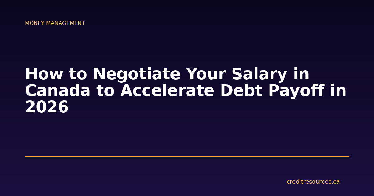 How to Negotiate Your Salary in Canada to Accelerate Debt Payoff in 2026