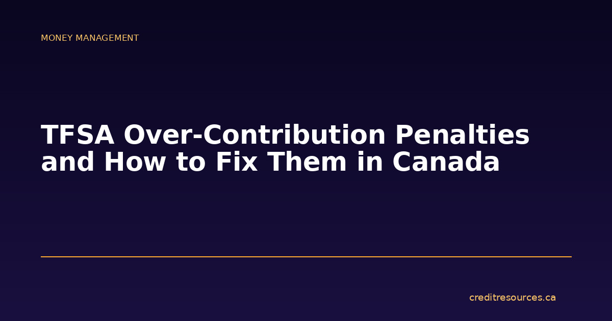 TFSA Over-Contribution Penalties and How to Fix Them in Canada