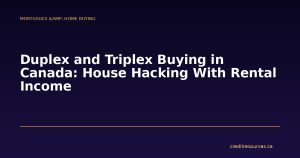 Duplex and Triplex Buying in Canada: House Hacking With Rental Income