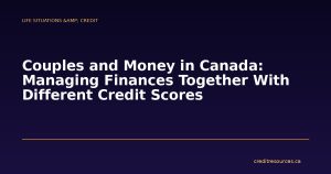 Couples and Money in Canada: Managing Finances Together With Different Credit Scores