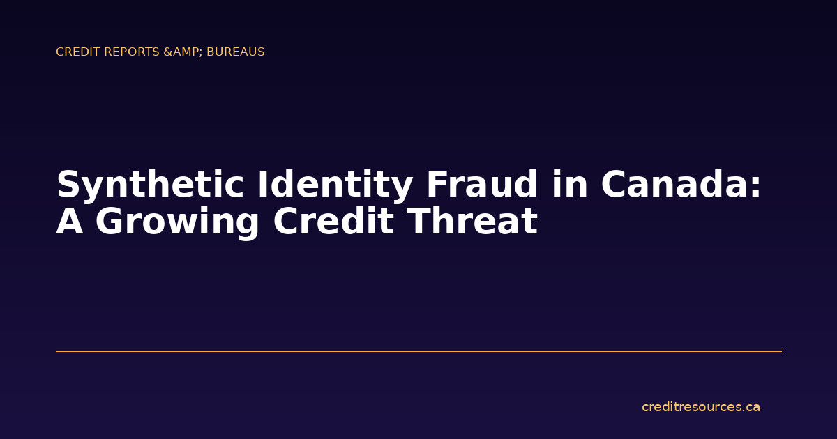 Synthetic Identity Fraud in Canada: A Growing Credit Threat