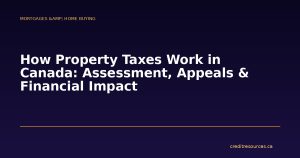 How Property Taxes Work in Canada: Assessment, Appeals & Financial Impact