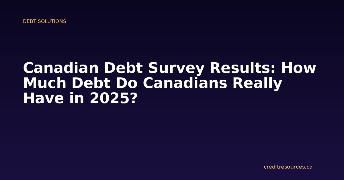 Canadian Debt Survey Results: How Much Debt Do Canadians Really Have in 2025?