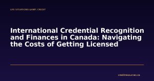 International Credential Recognition and Finances in Canada: Navigating the Costs of Getting Licensed