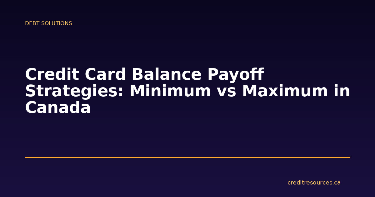 Credit Card Balance Payoff Strategies: Minimum vs Maximum in Canada